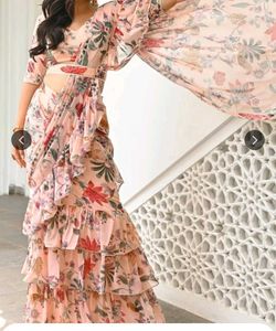 Designer Floral  saree with blouse