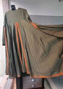 designer Green Anarkali Kurta