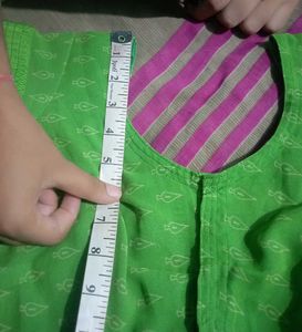 Bright Green Printed Blouse
