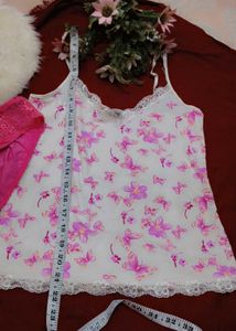Cute Butterfly Print Camisole &amp; Panty Set