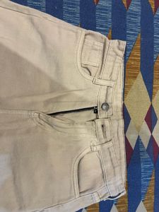 Wide Leg Beige Pants