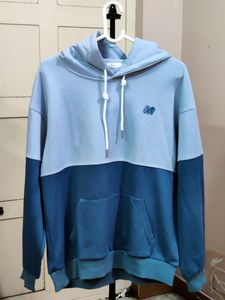 💥BUY1GET1💥 men's blue color-block hoodie (hooded sweatshirt).