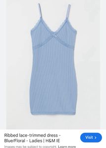 H&M Blue Slip Dress