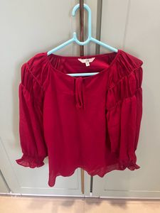 Chic Red Blouse