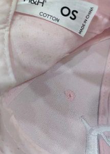 Pink Baseball Cap with 'A' Detail