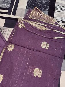 Elegant Purple Embroidered Kurta Set