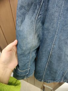 Denim Long Winter Jacket