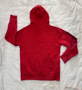 Tommy Hilfiger Red Zip-Up Hoodie