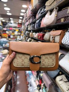 Stylish Brown Monogram Crossbody Bag