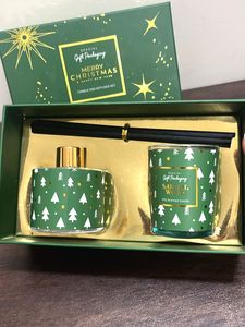 Scented Candle & Diffuser Gift Set - Green