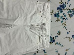White Straight Leg Jeans