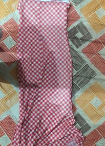 Chic Red Gingham Dress