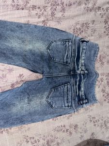 Vintage Wash Flare Jeans