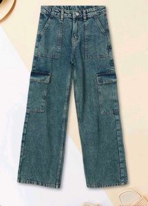 Blue Cargo Denim Jeans