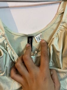 Cute Light Green Cropped Tank Top