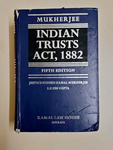 Indian Trusts Act, 1882, 5th Edition; Mukherjee