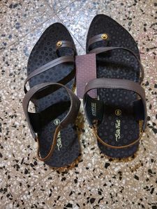 Stylish Dark Brown Flat Sandals