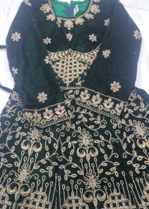 Elegant White &amp; Gold Lehenga