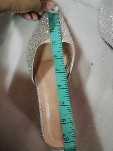 Sparkling Embellished Pointed Toe Mules