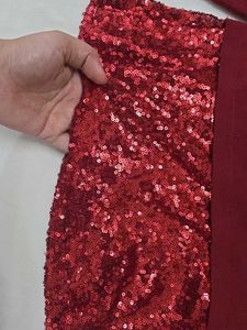 Maroon Long Sleeve Top with Sequin Detail