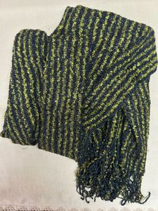 Striped Stole with Fringes