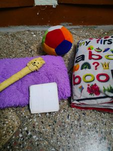 Kids soft ball new,pencil holder, cushion book, pi