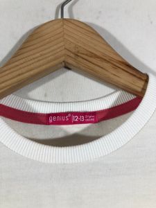 Pink&amp;White Printed Sweatshirt (Girl’s)
