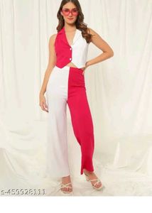 Pink &amp; White Co-ord Set
