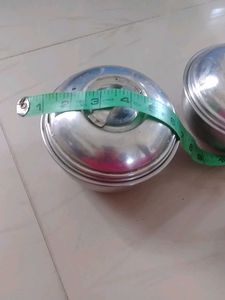 Set of 2 Stainless Steel Food Containers