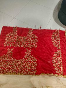red lehenga (unstitched)
