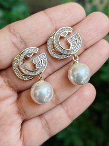 Designer Pearl Drop Earrings