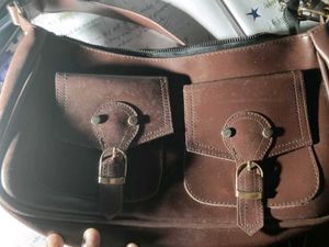 Stylish Brown Hobo Bag with Buckle Details