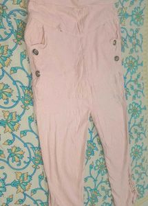 Chic Pink Cropped Pants