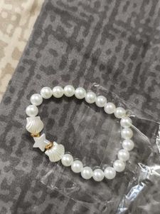 Handmade Pearl Bracelet with Charm