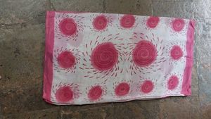 Pink Floral Saree