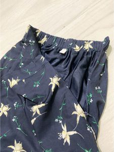 Royal Blue Printed Skirt