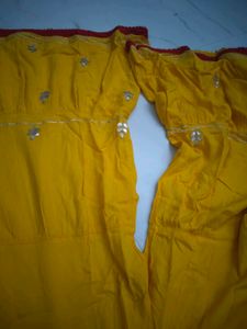 Yellow Embroidered Kurta and Palazzo Set