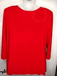 Beautiful Cowl Neck Red Blouse♥️