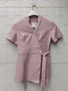 New with tag Stylish Pink Short Sleeve Blazer Top