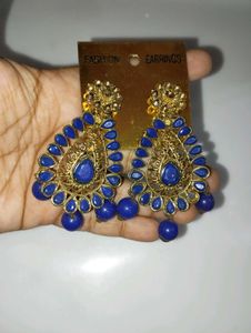 Beautiful Blue Ethnic Earrings