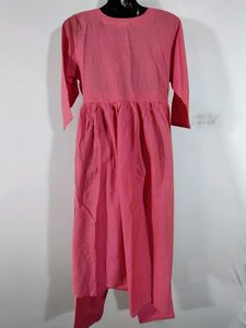 Pink Shade Maternity Kurta Set (Women's)