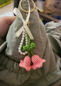 Crochet Flower Keychain🌸
