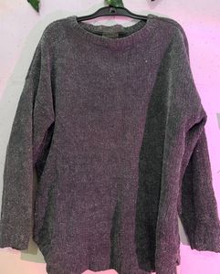 Cozy Grey Knit Sweater