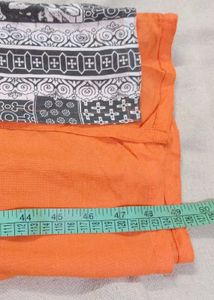 Contemporary Orange &amp; Black Designer Kurti