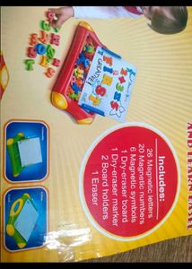 Kids Drawing Board with Magnetic Letters