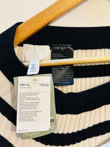 H&amp;M knit Striped Pencil Skirt( All new with tags)