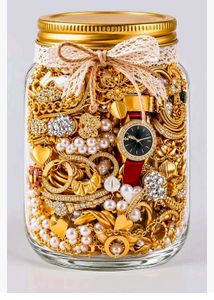 30+ items large mystery jewellery jar