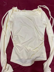 Stylecast butter yellow cowl neck Top