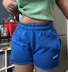Burger Bae Blue Athletic Shorts