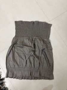 Smocked Strapless Top